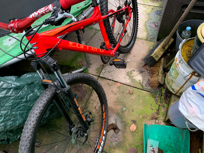 red carrera mountain bike